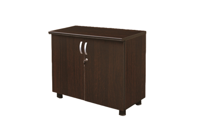 The Tano White & Mahogany 4 Drawer Office Desk