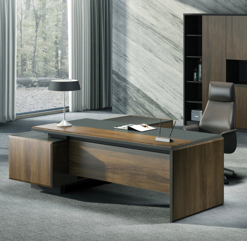 Aften Executive Brown Office Desk