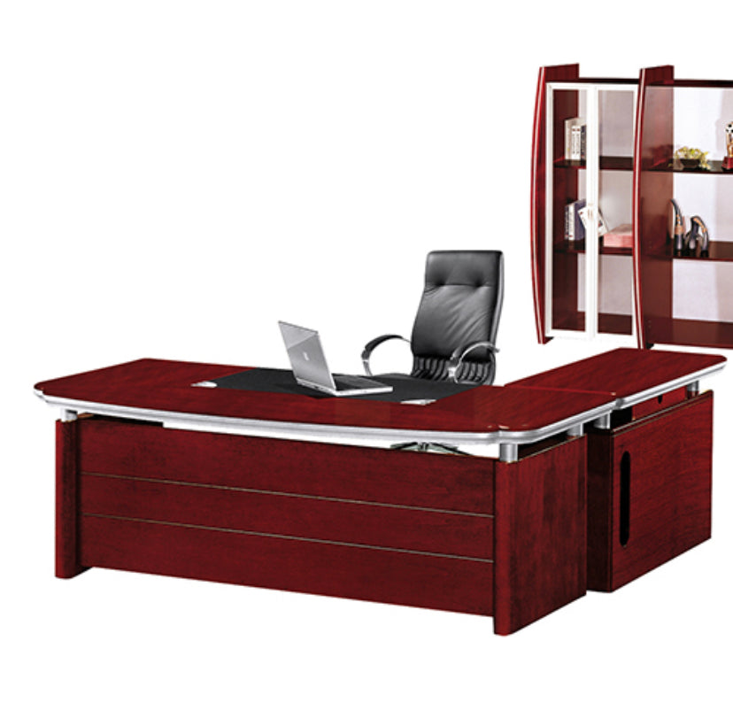 Chicago Executive Office Desk Credenza & Pedestal