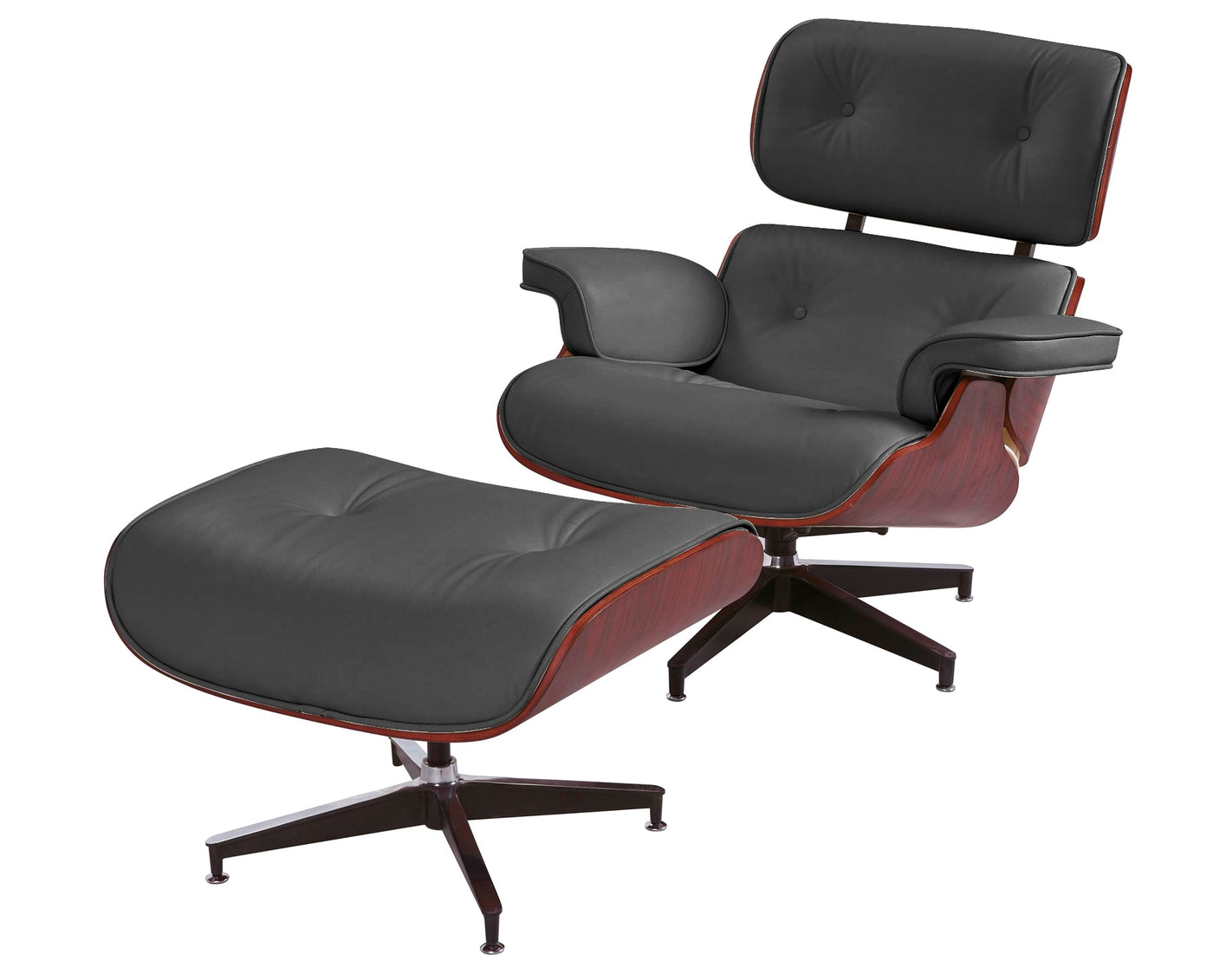 Eames Lounge Chair And Ottoman (Walnut)