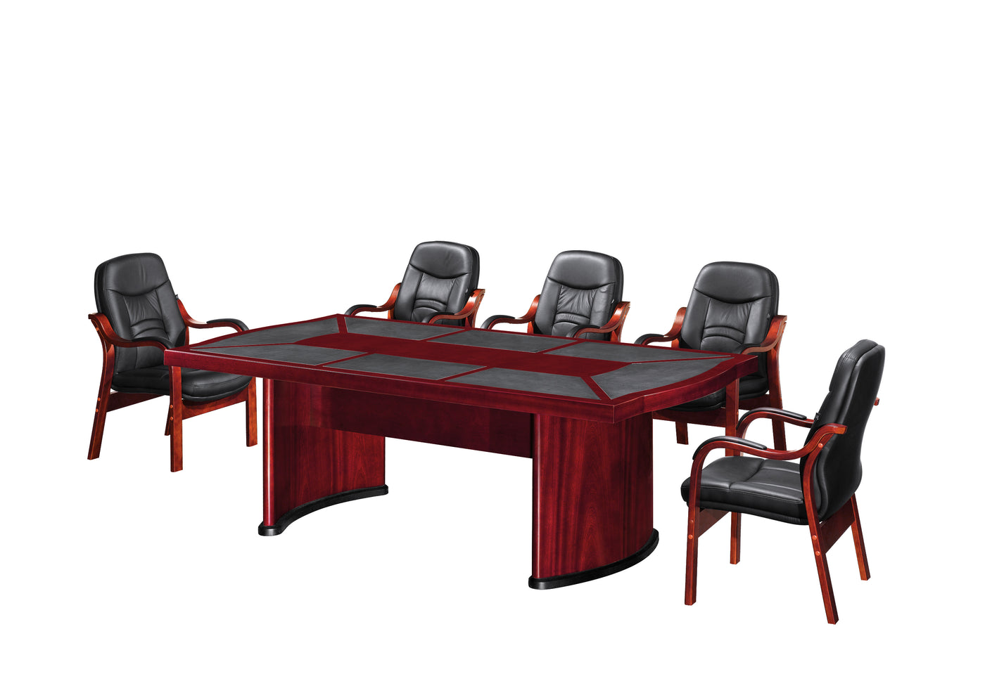 Full Mahogany Presidential Office Boardroom Table