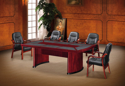 Full Mahogany Presidential Office Boardroom Table